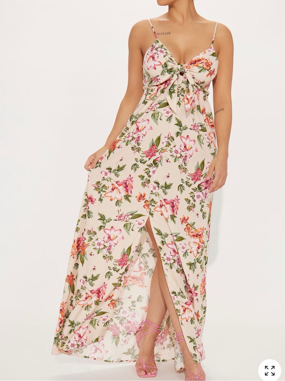 Fashion nova high slit Maxi Dress